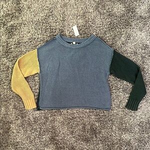 AMERICAN EAGLE OUTFITTERS COLOR-BLOCK SWEATER - NWT